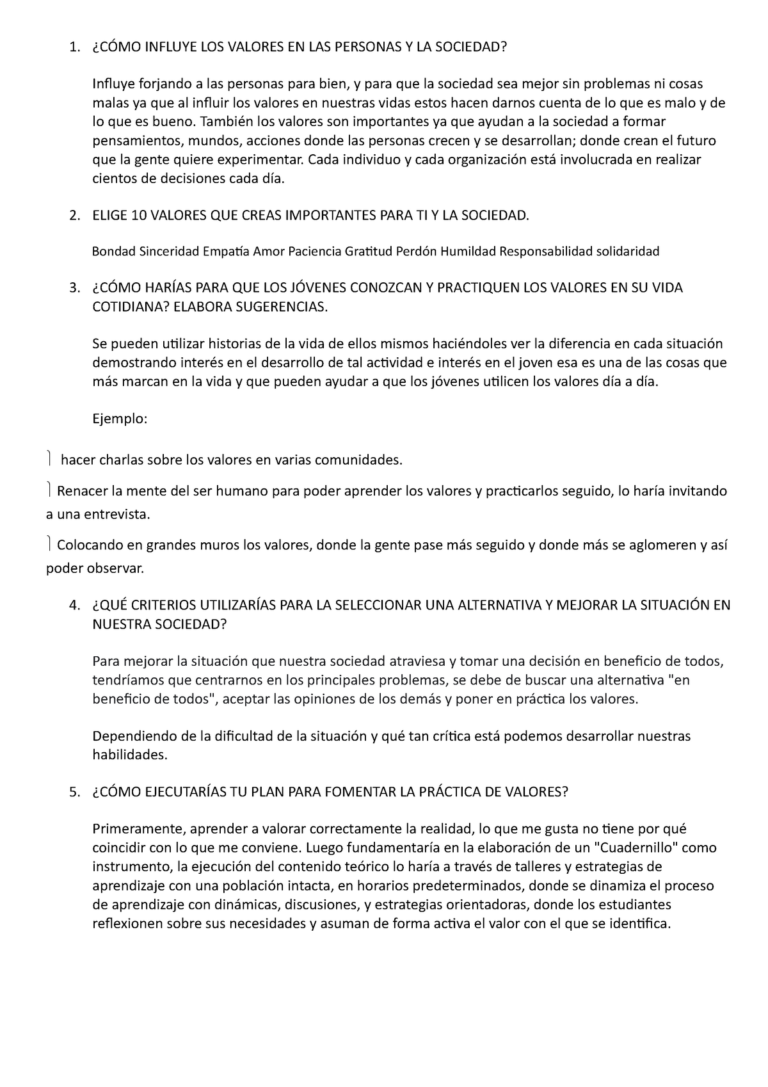 Cómo Promover los Valores en la Sociedad para Mejorar la Calidad de ...